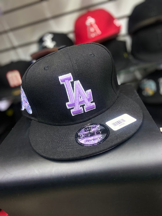 Gorra 9FIFTY Snapback LA Dodgers Negra y Lila