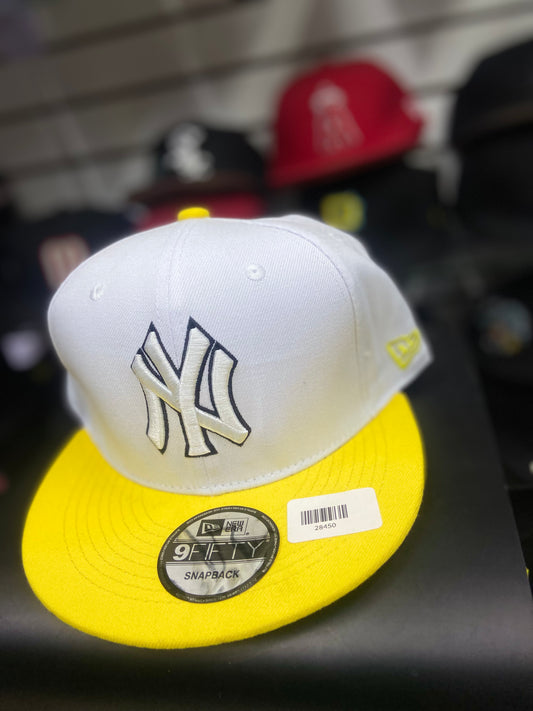 Gorra 9FIFTY Snapback New York Yankees Blanca y Amarilla
